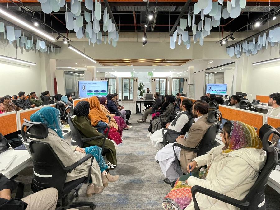 Client training session and certificate ceremony photo