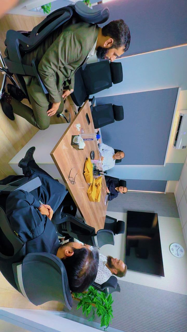 Client training session and certificate ceremony photo