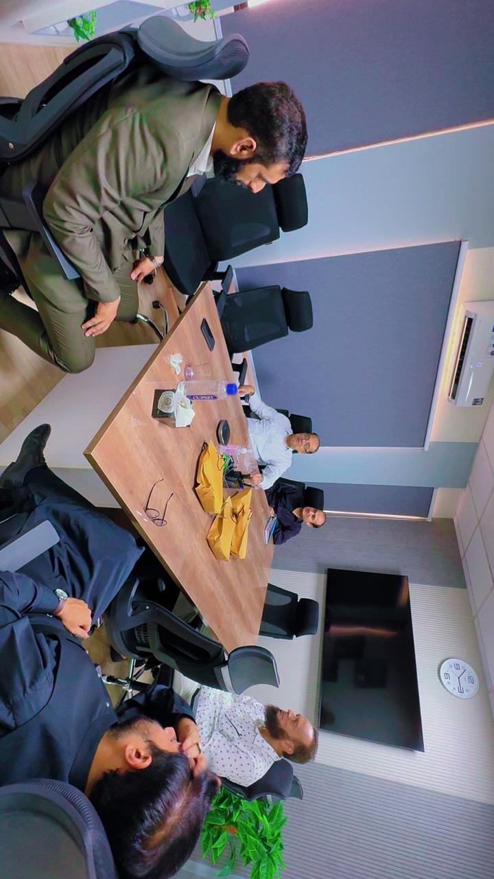 Client training session and certificate ceremony photo