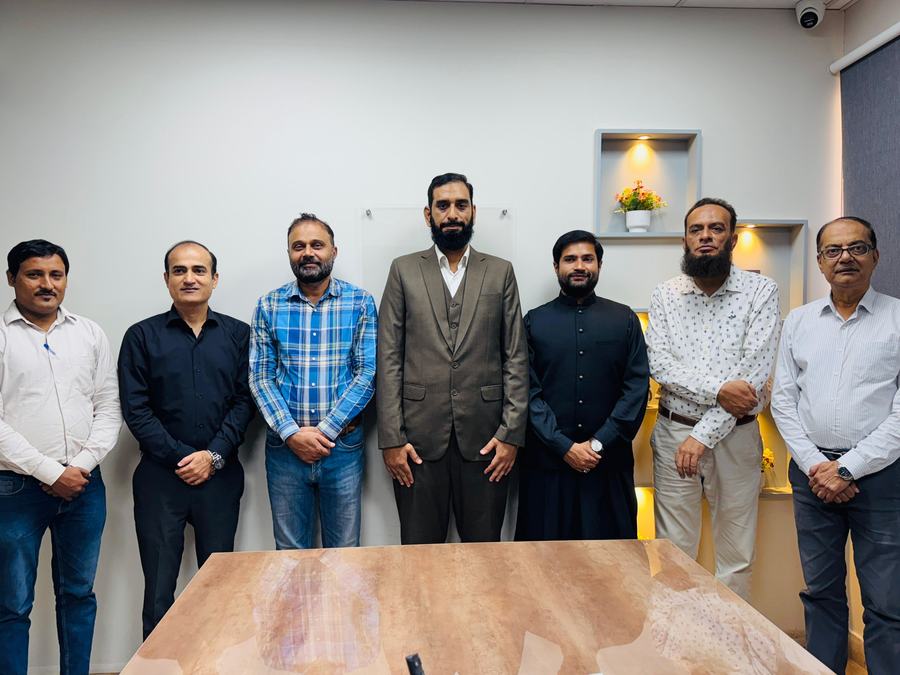 Client training session and certificate ceremony photo