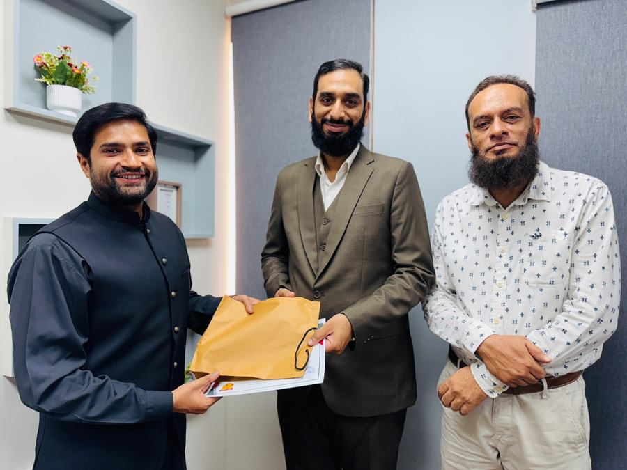 Client training session and certificate ceremony photo