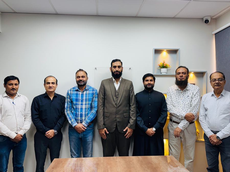 Client training session and certificate ceremony photo