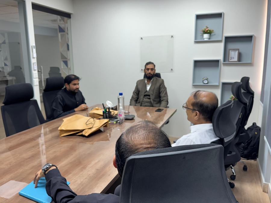 Client training session and certificate ceremony photo